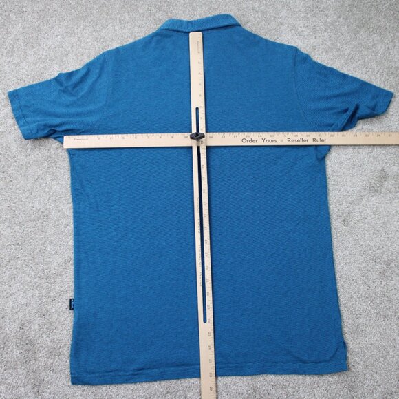 Kuhl Polo Shirt Men Medium Blue Cotton/Polyester Short Sleeve Lightweight Button - Picture 13 of 16